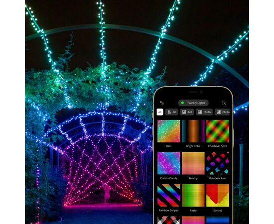 Гирлянда Twinkly Smart LED Dots 60 RGB LED Lights String Clear Wire USB-A IP20 3м (TWD060STP-T), изображение 7 Гирлянда Twinkly Smart LED Dots 60 RGB LED Lights String Clear Wire USB-A IP20 3м (TWD060STP-T), изображение 7