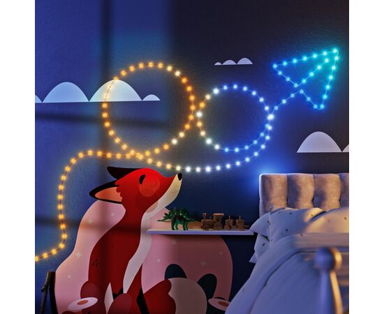 Гирлянда Twinkly Smart LED Strings USB 100 Star-shaped RGB LEDs, Clear Wire, USB-C 6м (TWKS100RGB-T), изображение 3 Гирлянда Twinkly Smart LED Strings USB 100 Star-shaped RGB LEDs, Clear Wire, USB-C 6м (TWKS100RGB-T), изображение 3