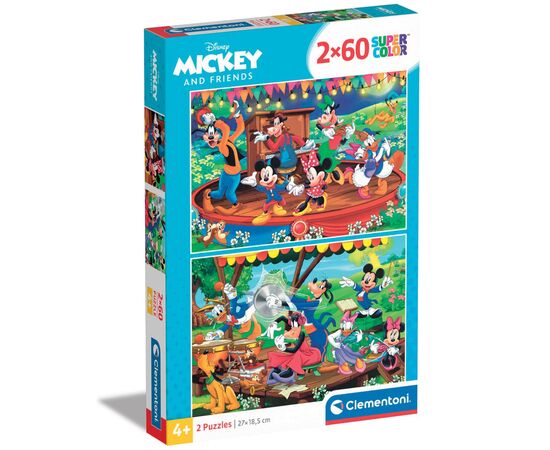 Пазл Clementoni 2 в 1 Mickey and Friends, 2 по 60 элементов (21620)