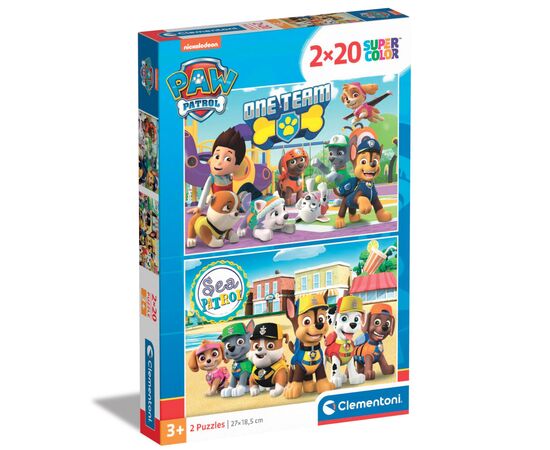 Пазл Clementoni 2 в 1 Paw Patrol, 2 по 20 элементов (24779)