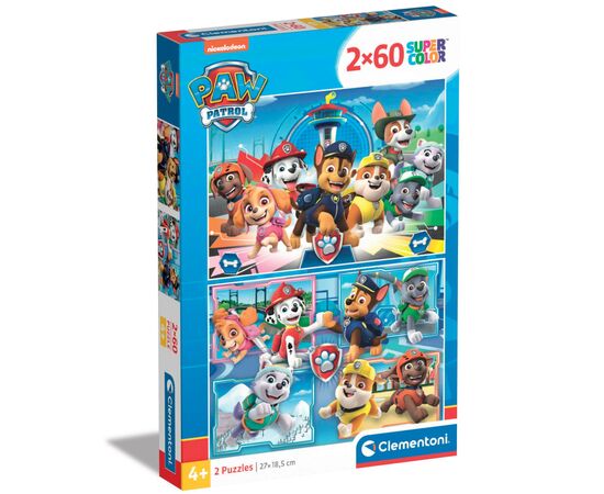 Пазл Clementoni 2 в 1 Paw Patrol, 2 по 60 елементів (21617)