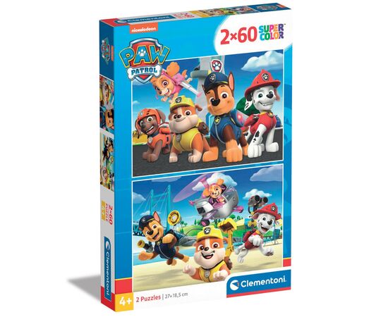 Пазл Clementoni 2 в 1 Paw Patrol. New, 2 по 60 елементів (21623)