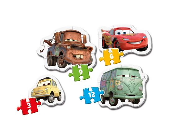 Пазл Clementoni 4 в 1 Cars, серия My First Puzzles (20804), изображение 2