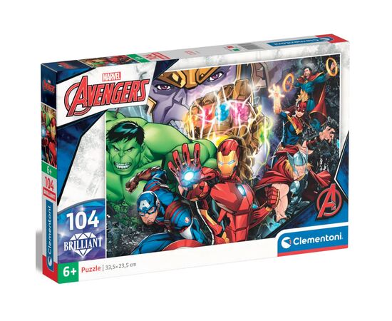 Пазл Clementoni Avengers серия Brilliant, 104 элемента (20181)