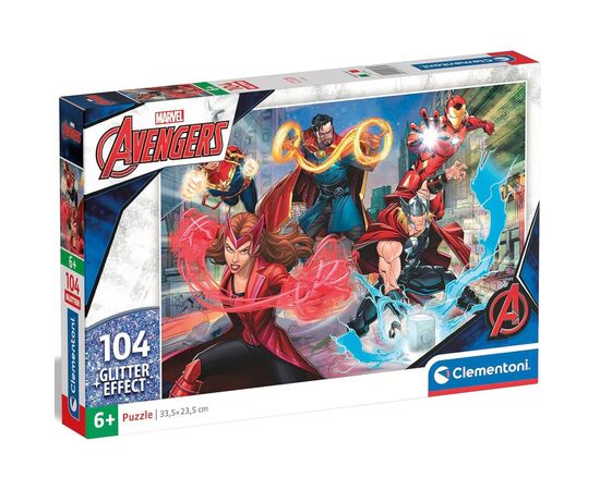 Пазл Clementoni Avengers серия Glitter Effect, 104 элемента (20347)