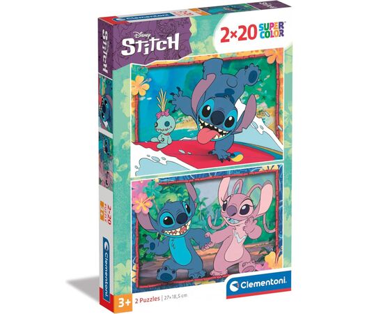 Пазл Clementoni Disney Stitch 2 шт по 20 элементов (24809)