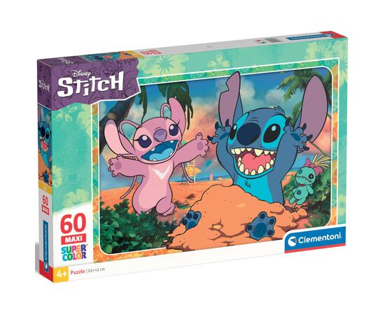Пазл Clementoni Disney Stitch серия MAXI, 60 элементов (26596)