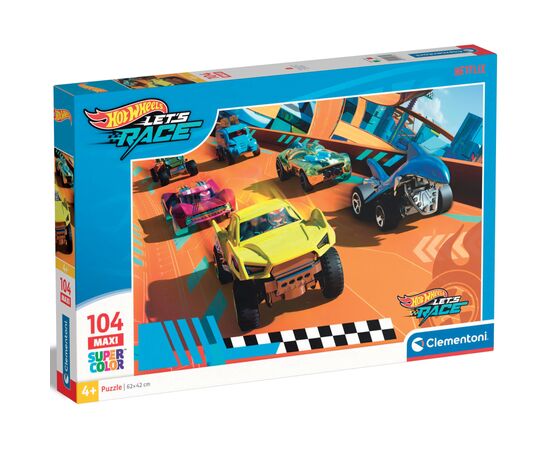 Пазл Clementoni Hot Wheels серия MAXI, 104 элемента (25762)