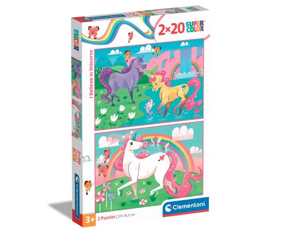 Пазл Clementoni I Believe in Unicorns 2 шт по 20 елементів (24754)