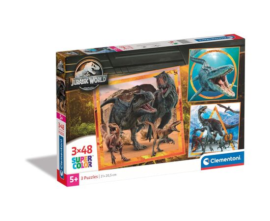Пазл Clementoni Jurassic World 3 шт по 48 елементів (25314.00)