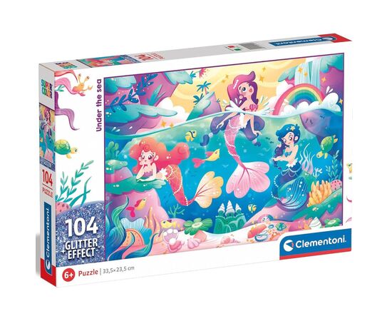 Пазл Clementoni Under the Sea серия Glitter Effect, 104 элемента (20149)