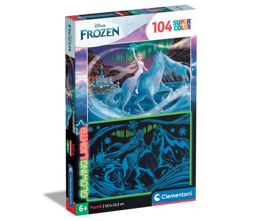 Пазл Clementoni що світиться в темряві Frozen II серія Glowing, 104 елементи (27548)