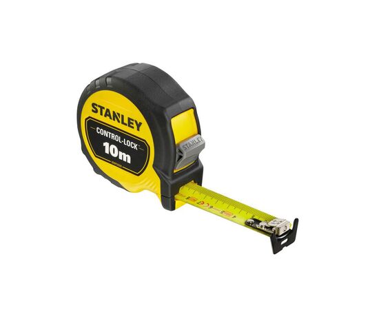 Рулетка Stanley CONTROCONTROL-LOCK 10мх25мм двостороння шкалаL-LOCK 10мх25мм, двосотроння шкала (STHT37233-0), зображення 2 Рулетка Stanley CONTROCONTROL-LOCK 10мх25мм двостороння шкалаL-LOCK 10мх25мм, двосотроння шкала (STHT37233-0), зображення 2