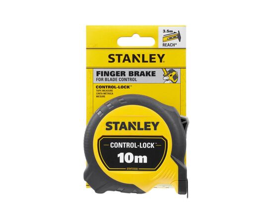 Рулетка Stanley CONTROCONTROL-LOCK 10мх25мм двостороння шкалаL-LOCK 10мх25мм, двосотроння шкала (STHT37233-0), зображення 4 Рулетка Stanley CONTROCONTROL-LOCK 10мх25мм двостороння шкалаL-LOCK 10мх25мм, двосотроння шкала (STHT37233-0), зображення 4