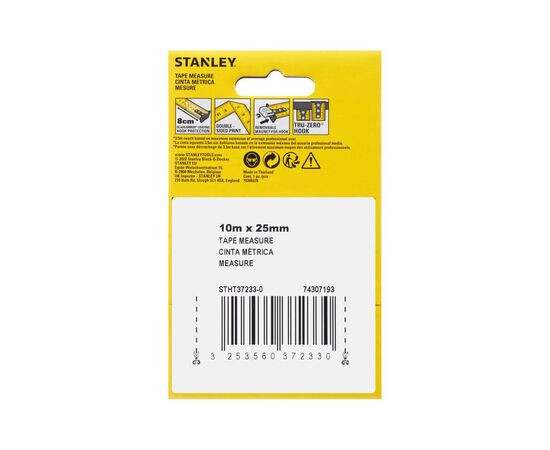 Рулетка Stanley CONTROCONTROL-LOCK 10мх25мм двостороння шкалаL-LOCK 10мх25мм, двосотроння шкала (STHT37233-0), зображення 5 Рулетка Stanley CONTROCONTROL-LOCK 10мх25мм двостороння шкалаL-LOCK 10мх25мм, двосотроння шкала (STHT37233-0), зображення 5
