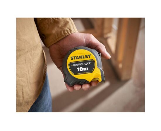 Рулетка Stanley CONTROCONTROL-LOCK 10мх25мм двостороння шкалаL-LOCK 10мх25мм, двосотроння шкала (STHT37233-0), зображення 6 Рулетка Stanley CONTROCONTROL-LOCK 10мх25мм двостороння шкалаL-LOCK 10мх25мм, двосотроння шкала (STHT37233-0), зображення 6