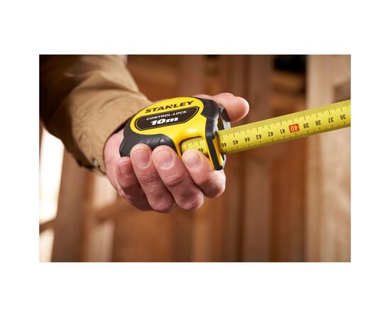 Рулетка Stanley CONTROCONTROL-LOCK 10мх25мм двостороння шкалаL-LOCK 10мх25мм, двосотроння шкала (STHT37233-0), зображення 7 Рулетка Stanley CONTROCONTROL-LOCK 10мх25мм двостороння шкалаL-LOCK 10мх25мм, двосотроння шкала (STHT37233-0), зображення 7