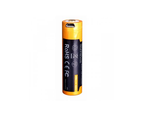 Аккумулятор Fenix 14500 micro usb зарядка (ARB-L14-1600U), изображение 4 Аккумулятор Fenix 14500 micro usb зарядка (ARB-L14-1600U), изображение 4