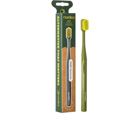 Зубная щетка Nordics 6580 Premium Dark Green (3800501908211)