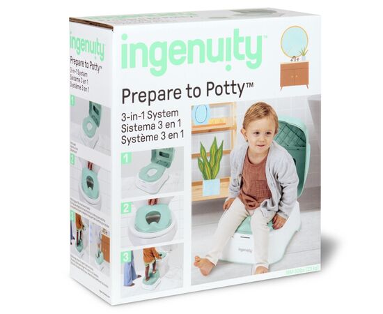 Горшок Ingenuity подставка детская 3 в 1 Prepare to Potty (17143), изображение 3 Горшок Ingenuity подставка детская 3 в 1 Prepare to Potty (17143), изображение 3