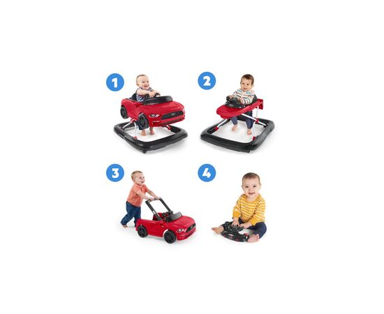 Ходунки Bright Starts 4 в 1 "Ways to Play Walker Ford Mustang" (11632), изображение 7 Ходунки Bright Starts 4 в 1 "Ways to Play Walker Ford Mustang" (11632), изображение 7