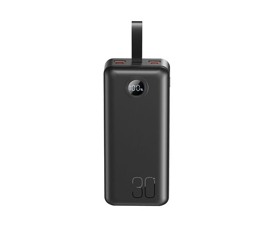 Батарея универсальная XO 30000mAh, PD/20W, QC/22.5W, with light, black (PR240_Black), изображение 2 Батарея универсальная XO 30000mAh, PD/20W, QC/22.5W, with light, black (PR240_Black), изображение 2