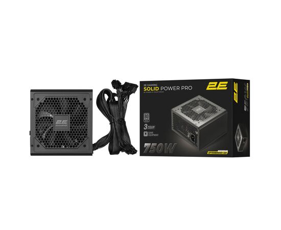 Блок питания 2E 750W GAMING Solid Power Pro (2E-SP750BRSMII-120), изображение 4 Блок питания 2E 750W GAMING Solid Power Pro (2E-SP750BRSMII-120), изображение 4