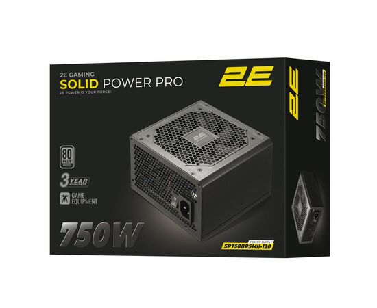 Блок питания 2E 750W GAMING Solid Power Pro (2E-SP750BRSMII-120), изображение 5 Блок питания 2E 750W GAMING Solid Power Pro (2E-SP750BRSMII-120), изображение 5
