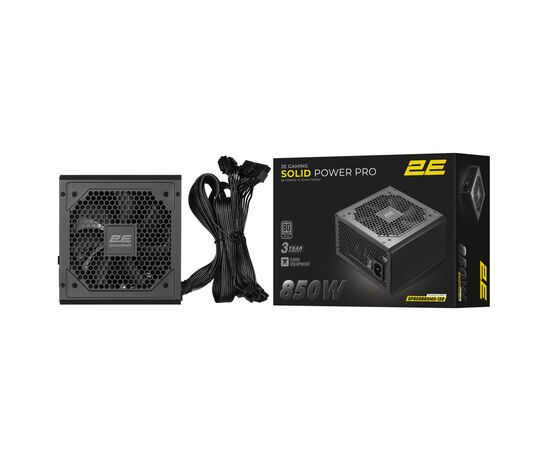 Блок питания 2E 850W GAMING Solid Power Pro (2E-SP850BRSMII-120), изображение 3 Блок питания 2E 850W GAMING Solid Power Pro (2E-SP850BRSMII-120), изображение 3