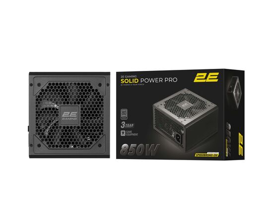 Блок питания 2E 850W GAMING Solid Power Pro (2E-SP850BRSMII-120), изображение 4 Блок питания 2E 850W GAMING Solid Power Pro (2E-SP850BRSMII-120), изображение 4