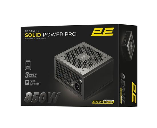 Блок питания 2E 850W GAMING Solid Power Pro (2E-SP850BRSMII-120), изображение 5 Блок питания 2E 850W GAMING Solid Power Pro (2E-SP850BRSMII-120), изображение 5