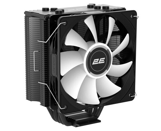 Кулер для процессора 2E GAMING Air Cool ACN120B-ARGB, LGA1700, 1200, 115x, 1366, AM5, AM4, AM3, AM3+, AM2 ,AM2+, FM2, FM (2E-ACN120B-ARGB), изображение 2 Кулер для процессора 2E GAMING Air Cool ACN120B-ARGB, LGA1700, 1200, 115x, 1366, AM5, AM4, AM3, AM3+, AM2 ,AM2+, FM2, FM (2E-ACN120B-ARGB), изображение 2