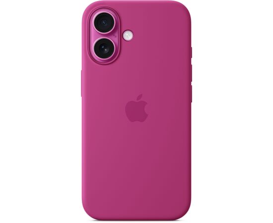 Чехол для мобильного телефона Apple iPhone16 Silicone Case with MagSafe - Fuchsia (MYY53ZM/A), изображение 4 Чехол для мобильного телефона Apple iPhone16 Silicone Case with MagSafe - Fuchsia (MYY53ZM/A), изображение 4