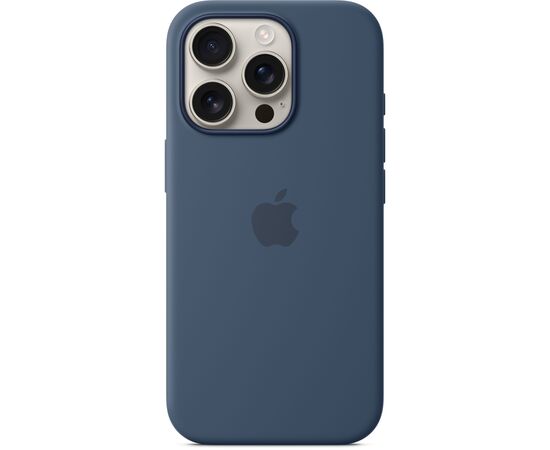 Чехол для мобильного телефона Apple iPhone16 Pro Silicone Case with MagSafe - Denim (MYYK3ZM/A), изображение 3 Чехол для мобильного телефона Apple iPhone16 Pro Silicone Case with MagSafe - Denim (MYYK3ZM/A), изображение 3