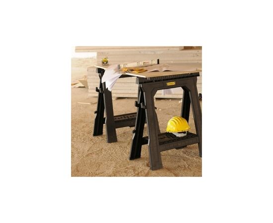 Верстак Stanley козлы складные 2 шт., 693x105x815 мм, мак 454 кг (STST1-70713), изображение 3 Верстак Stanley козлы складные 2 шт., 693x105x815 мм, мак 454 кг (STST1-70713), изображение 3