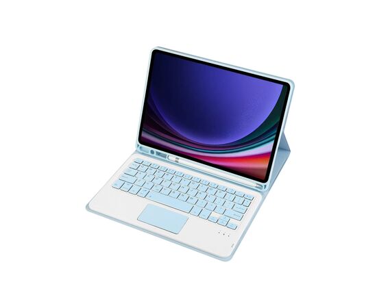 Чехол для планшета BeCover Keyboard+TouchPad Samsung Tab S9 (SM-X710/SM-X716)/S9 FE (SM-X510/SM-X516B) 11.0" Light Blue (712420), изображение 4 Чехол для планшета BeCover Keyboard+TouchPad Samsung Tab S9 (SM-X710/SM-X716)/S9 FE (SM-X510/SM-X516B) 11.0" Light Blue (712420), изображение 4