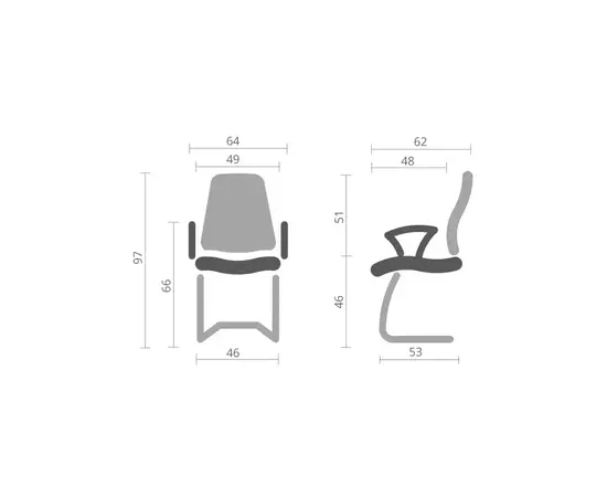 Офисное кресло Аклас Лекко CF Чорний (PU-чорний) (00119687), изображение 7 Офисное кресло Аклас Лекко CF Чорний (PU-чорний) (00119687), изображение 7