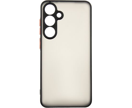 Чехол для мобильного телефона Dengos Samsung Galaxy S24 FE Matte + glass (Black) (DG-KM-117), изображение 2 Чехол для мобильного телефона Dengos Samsung Galaxy S24 FE Matte + glass (Black) (DG-KM-117), изображение 2