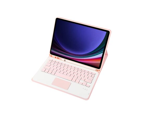Чохол до планшета BeCover Keyboard+TouchPad Samsung Tab S9 (SM-X710/SM-X716)/S9 FE (SM-X510/SM-X516B) 11.0" Pink (712421), зображення 4 Чохол до планшета BeCover Keyboard+TouchPad Samsung Tab S9 (SM-X710/SM-X716)/S9 FE (SM-X510/SM-X516B) 11.0" Pink (712421), зображення 4