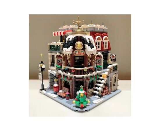 Конструктор LOZ mini Різдвяна кав'ярня без фігурок (1054), зображення 2