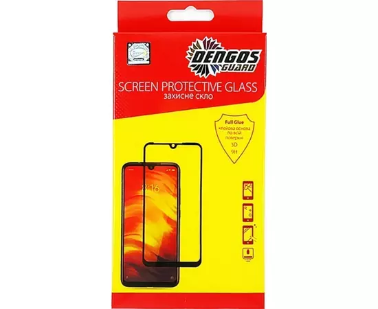 Стекло защитное Dengos Full Glue OPPO A3X (black) (TGFG-377)