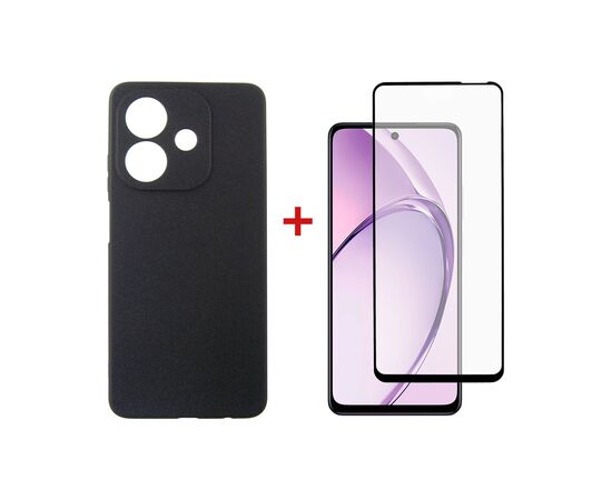 Чехол для мобильного телефона Dengos Oppo A3X Carbon + glass (Black) (DG-KM-123)