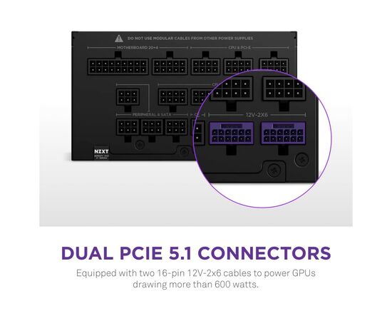 Блок питания NZXT 1500W C Series (PA-5P1BB-EU), изображение 9 Блок питания NZXT 1500W C Series (PA-5P1BB-EU), изображение 9