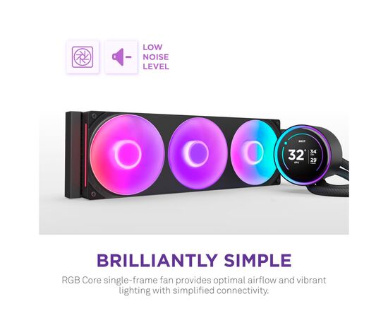 Система жидкостного охлаждения NZXT Kraken Elite RGB 360mm AIO (RL-KR36E-B2), изображение 11