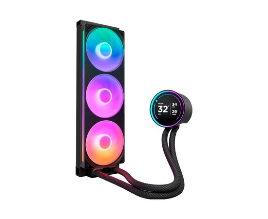 Система жидкостного охлаждения NZXT Kraken Elite RGB 360mm AIO (RL-KR36E-B2), изображение 2