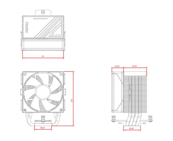 Кулер до процесора ID-Cooling FROZN A400 ARGB, зображення 8 Кулер до процесора ID-Cooling FROZN A400 ARGB, зображення 8