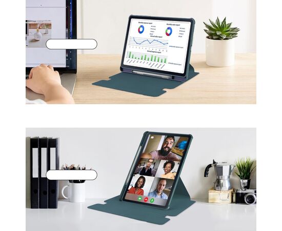 Чехол для планшета BeCover 360° Rotatable + Keyboard Samsung Tab S6 Lite (2024) 10.4" P620/P625/P627 Dark Green (712589), изображение 7 Чехол для планшета BeCover 360° Rotatable + Keyboard Samsung Tab S6 Lite (2024) 10.4" P620/P625/P627 Dark Green (712589), изображение 7