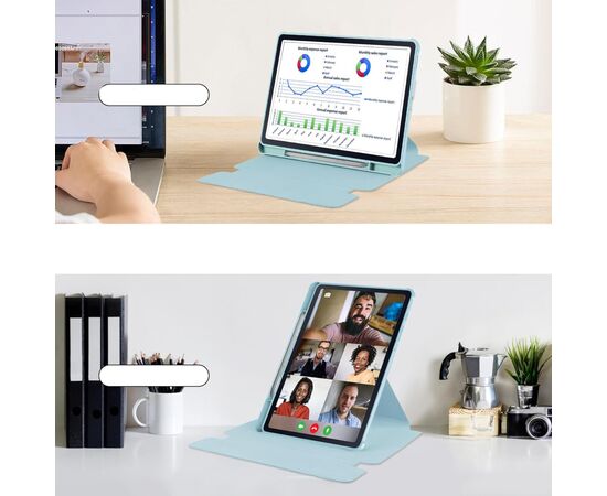 Чохол до планшета BeCover 360° Rotatable + Keyboard Samsung Tab S6 Lite (2024) 10.4" P620/P625/P627 Light Blue (712590), зображення 7 Чохол до планшета BeCover 360° Rotatable + Keyboard Samsung Tab S6 Lite (2024) 10.4" P620/P625/P627 Light Blue (712590), зображення 7