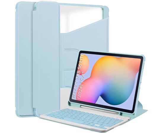 Чохол до планшета BeCover 360° Rotatable + Keyboard Samsung Tab S6 Lite (2024) 10.4" P620/P625/P627 Light Blue (712590)