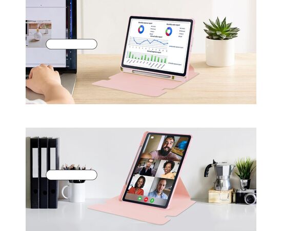 Чехол для планшета BeCover 360° Rotatable + Keyboard Samsung Tab S6 Lite (2024) 10.4" P620/P625/P627 Pink (712591), изображение 7 Чехол для планшета BeCover 360° Rotatable + Keyboard Samsung Tab S6 Lite (2024) 10.4" P620/P625/P627 Pink (712591), изображение 7